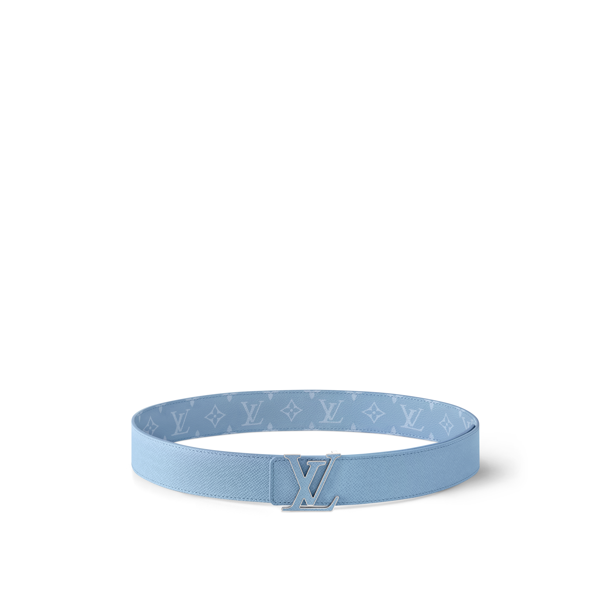 限定アイテム LOUIS VUITTON LV Rays 40mm Reversible Belt Louis Vuitton Rays 40mm Reversible Belt - Blue | Editorialist